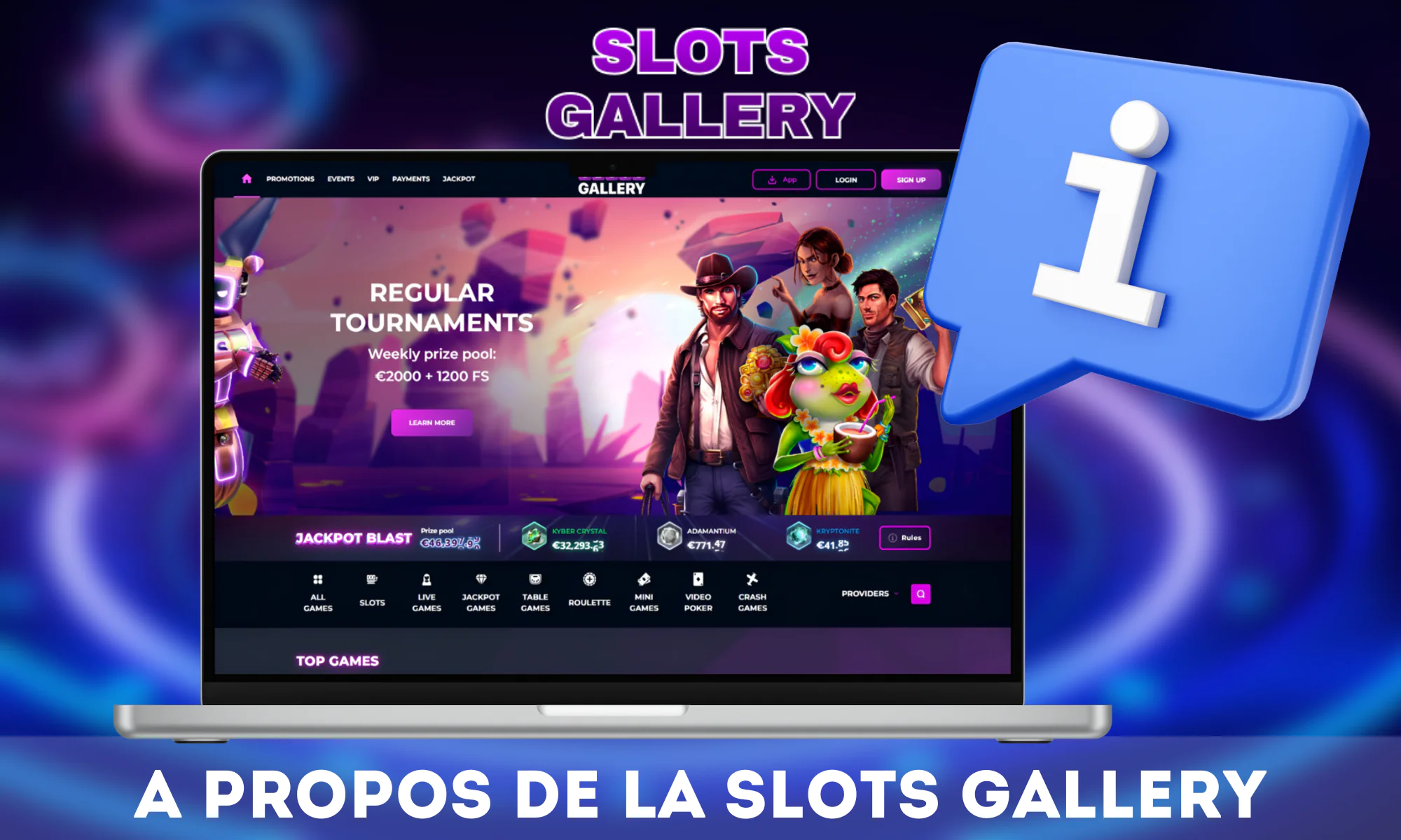 Plus d'informations sur le casino en ligne Slots Gallery