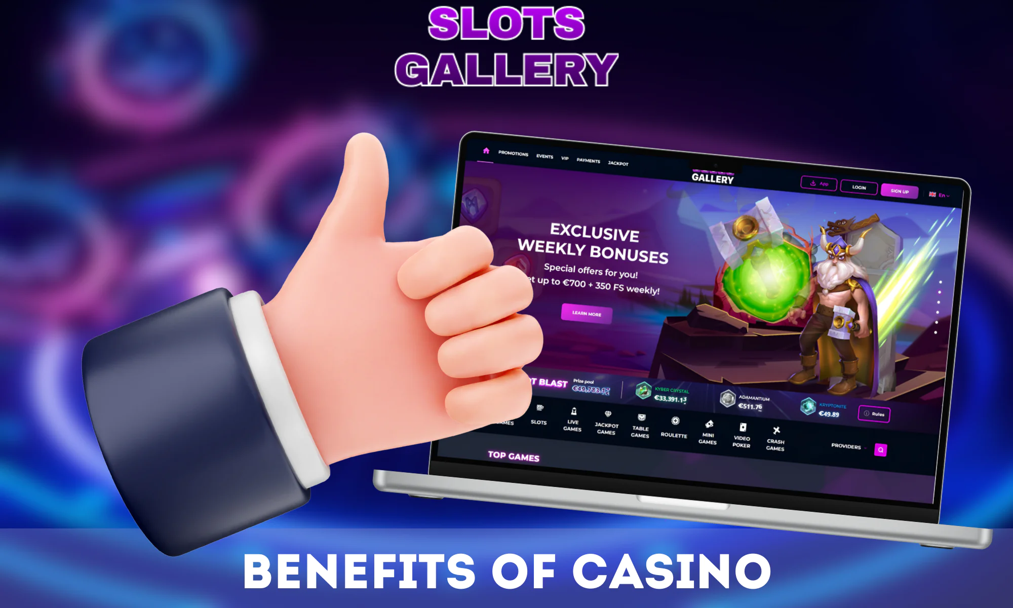 Slots Gallery offers many benefits to players, from beginners to seasoned gamblers
