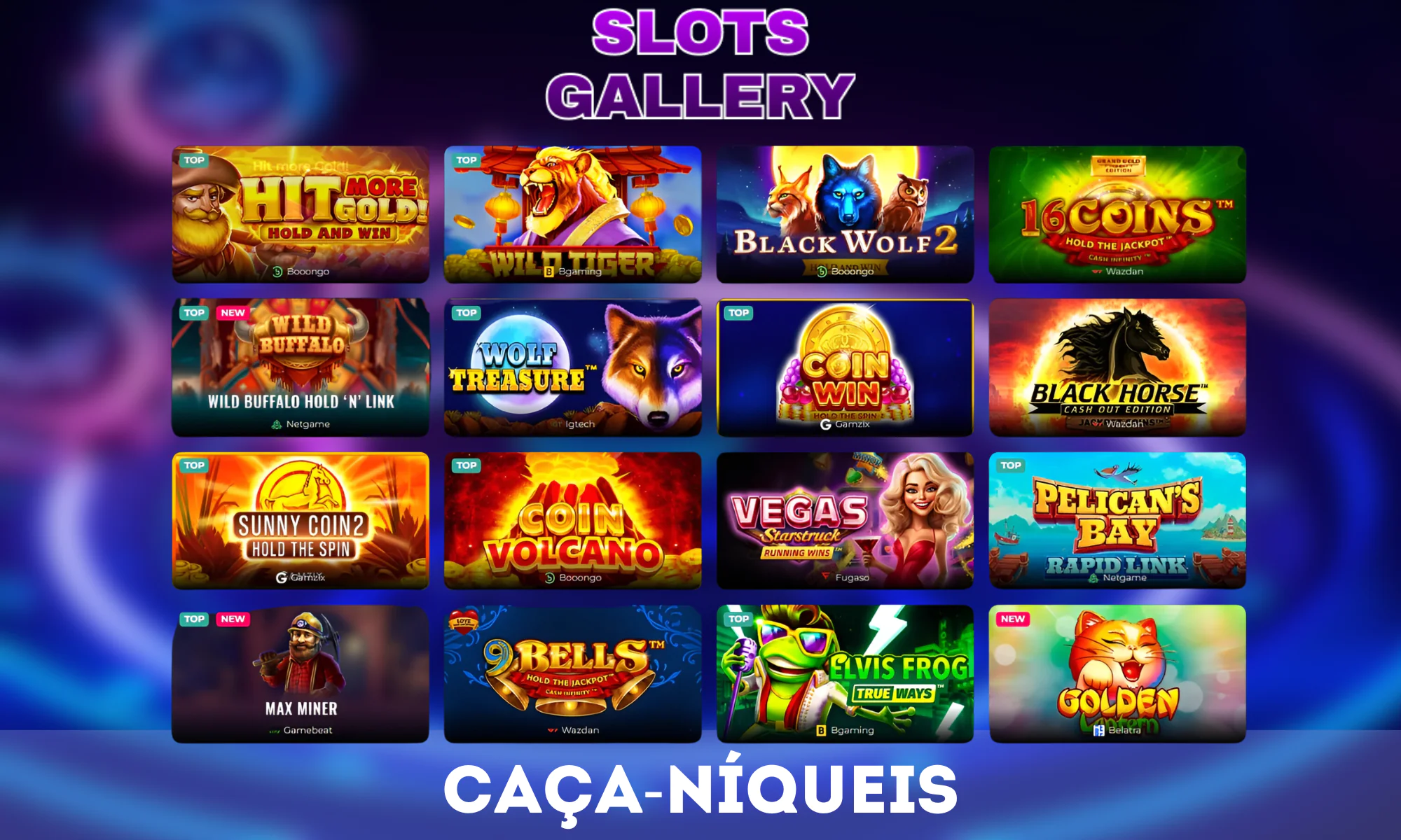 O Slots Gallery Casino tem mais de 4.000 máquinas caça-níqueis disponíveis