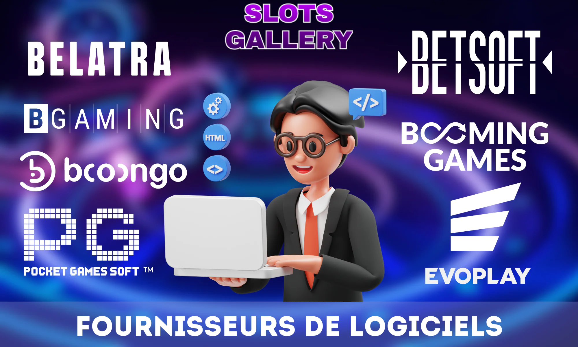 Slots Gallery Casino en partenariat avec plus de 50 fournisseurs de jeux différents