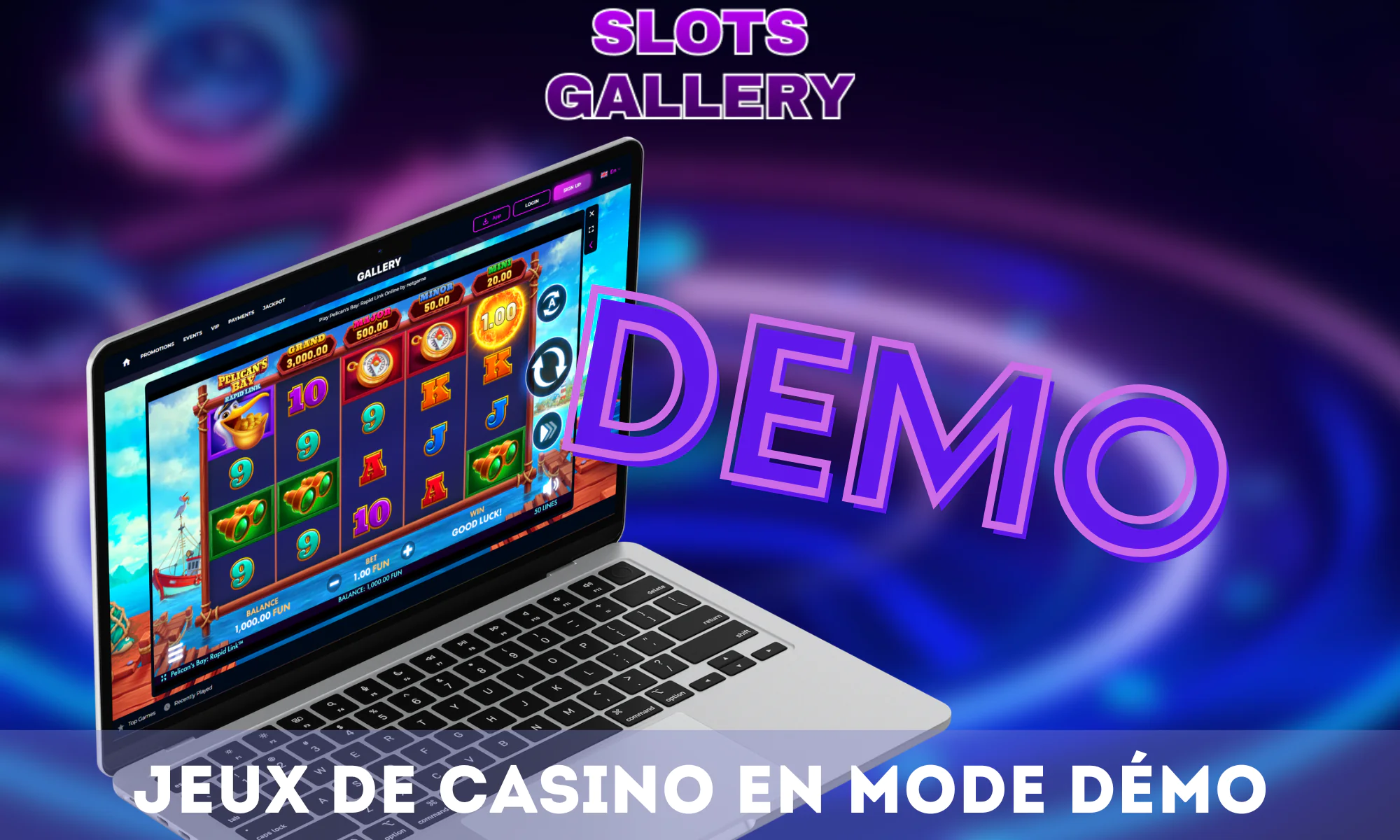 Le casino Slots Gallery répond aux besoins des différents joueurs en proposant un mode démo.