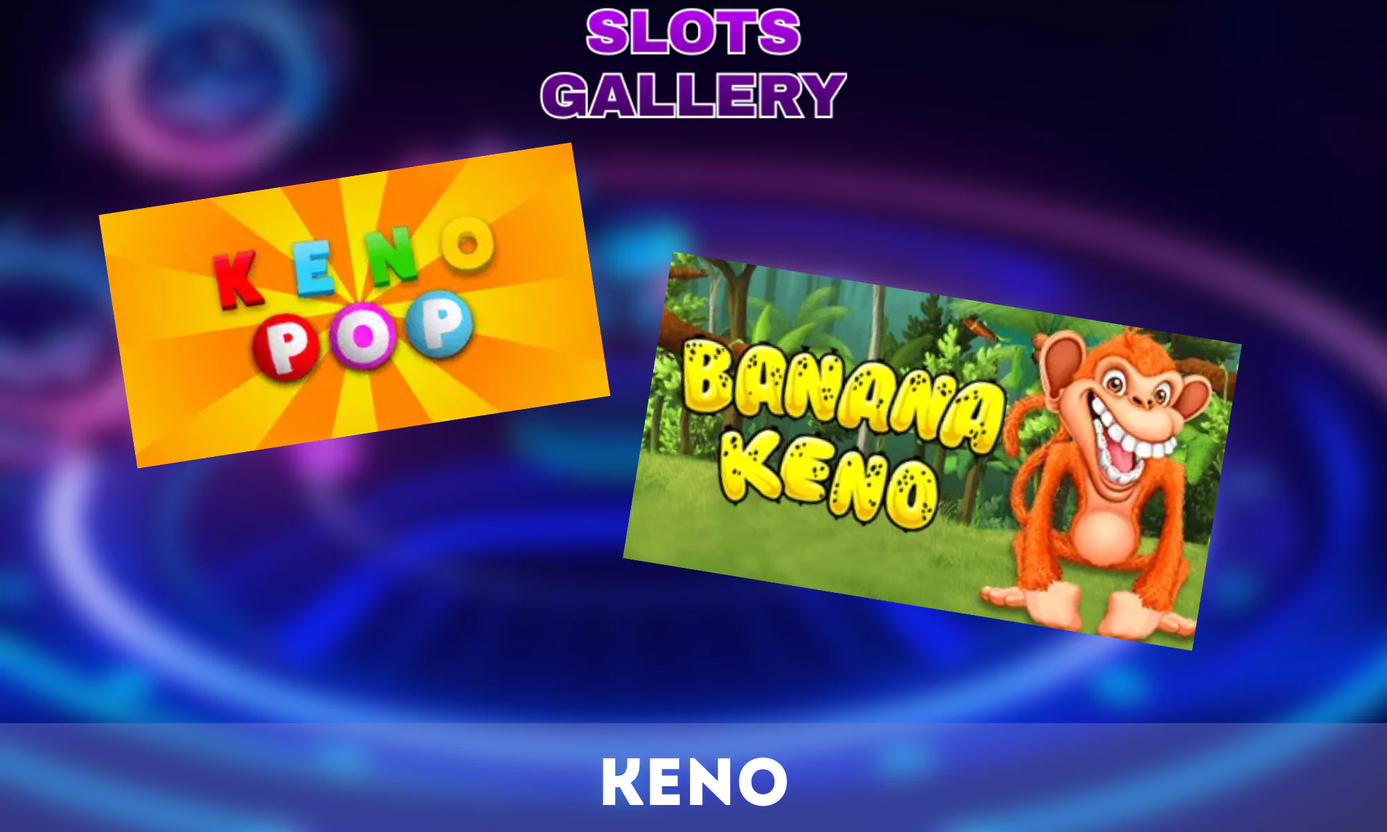 Keno is a classic lottery-like game available in Slots Gallery