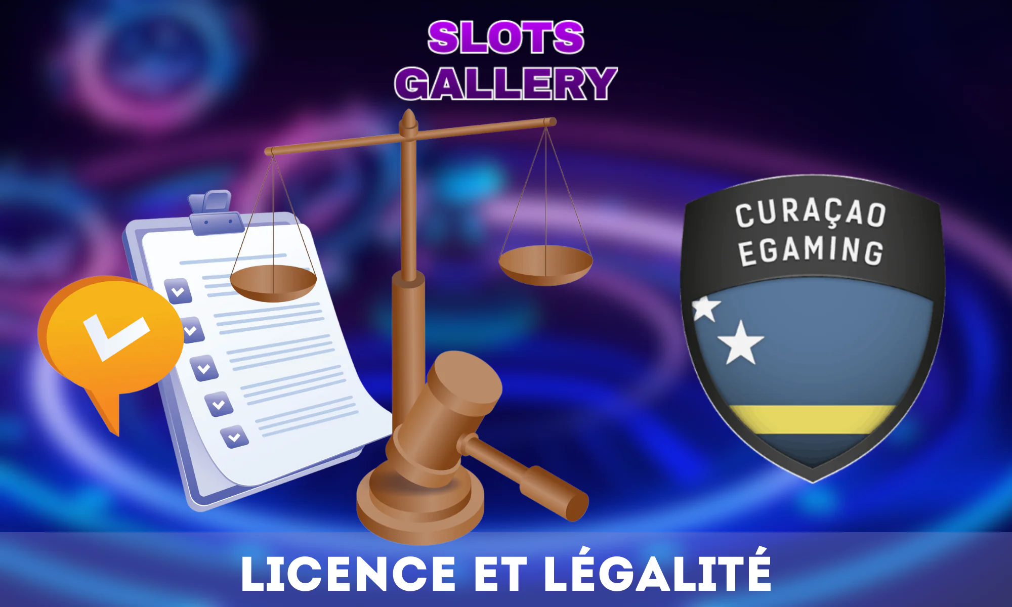 Le casino Slots Gallery possède une licence officielle et est responsable de la protection des données des utilisateurs.