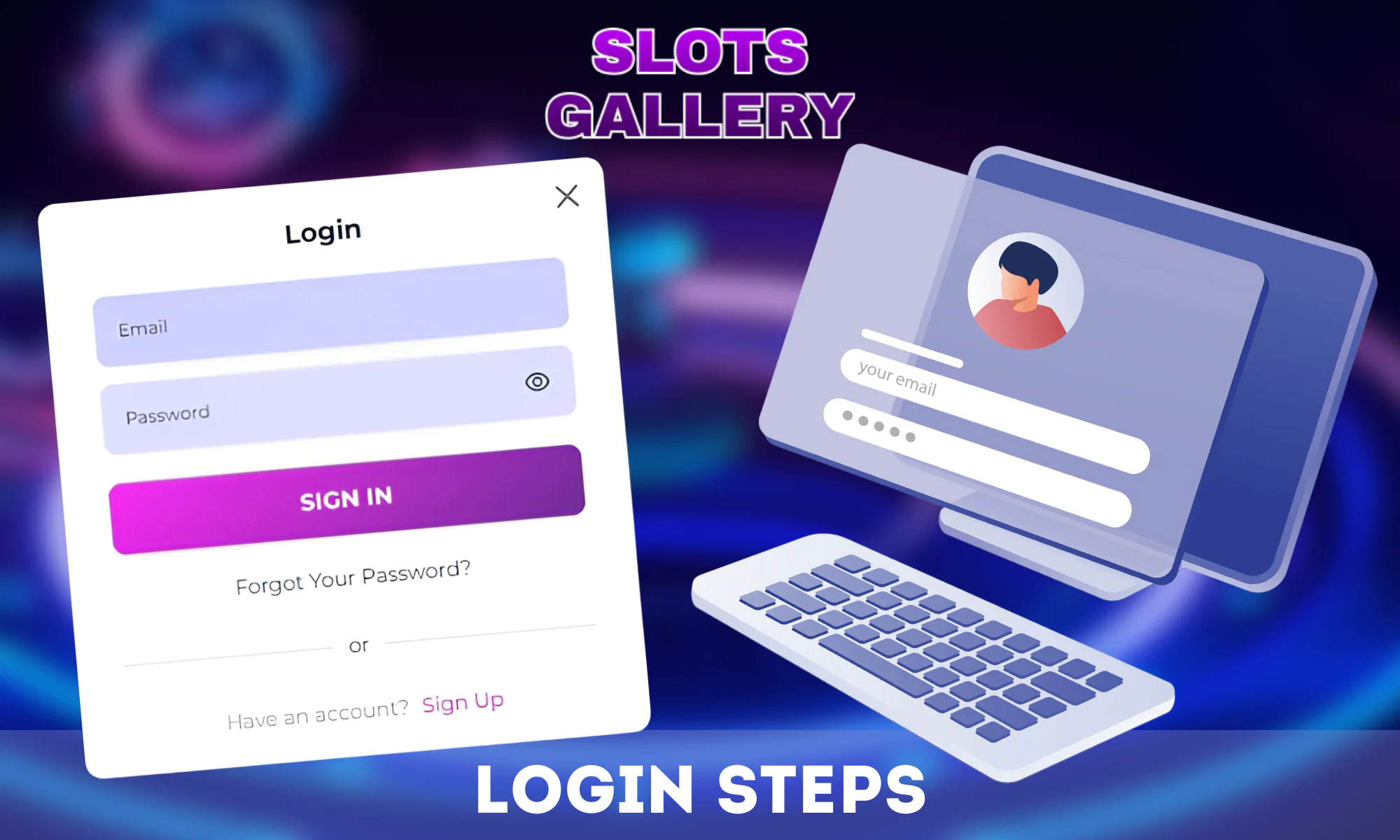 How to log in to your Slots Gallery account