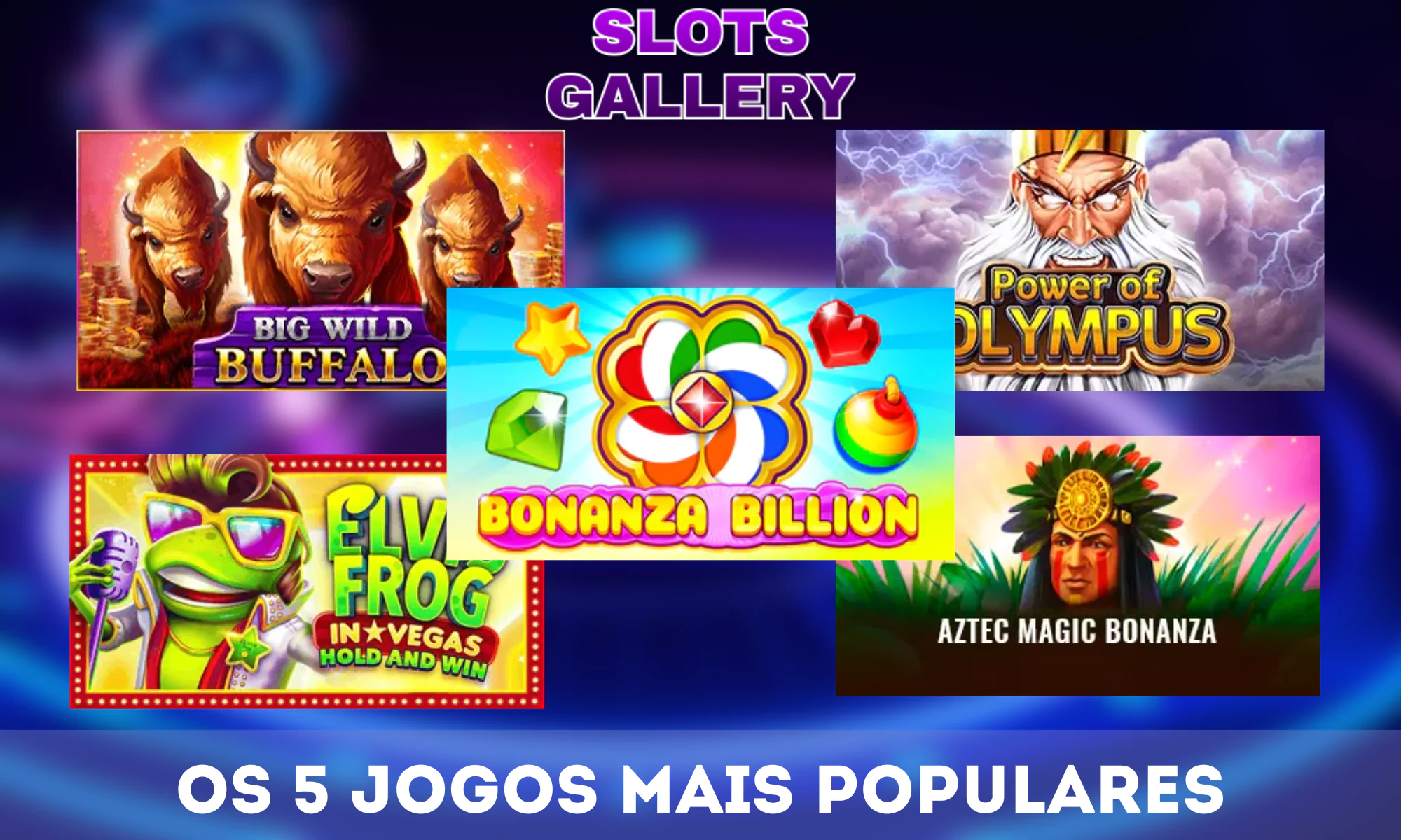 A Slots Gallery tem uma ampla seleção de jogos populares