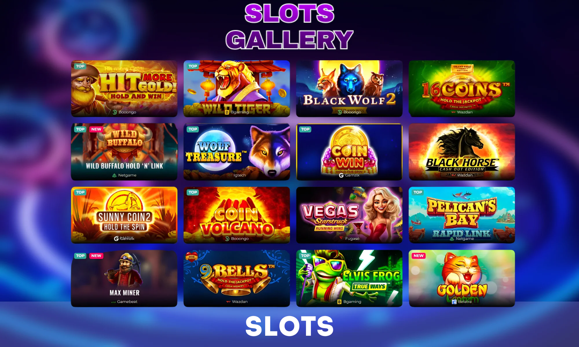 Slots Gallery Casino has over 4,000 slot machines available