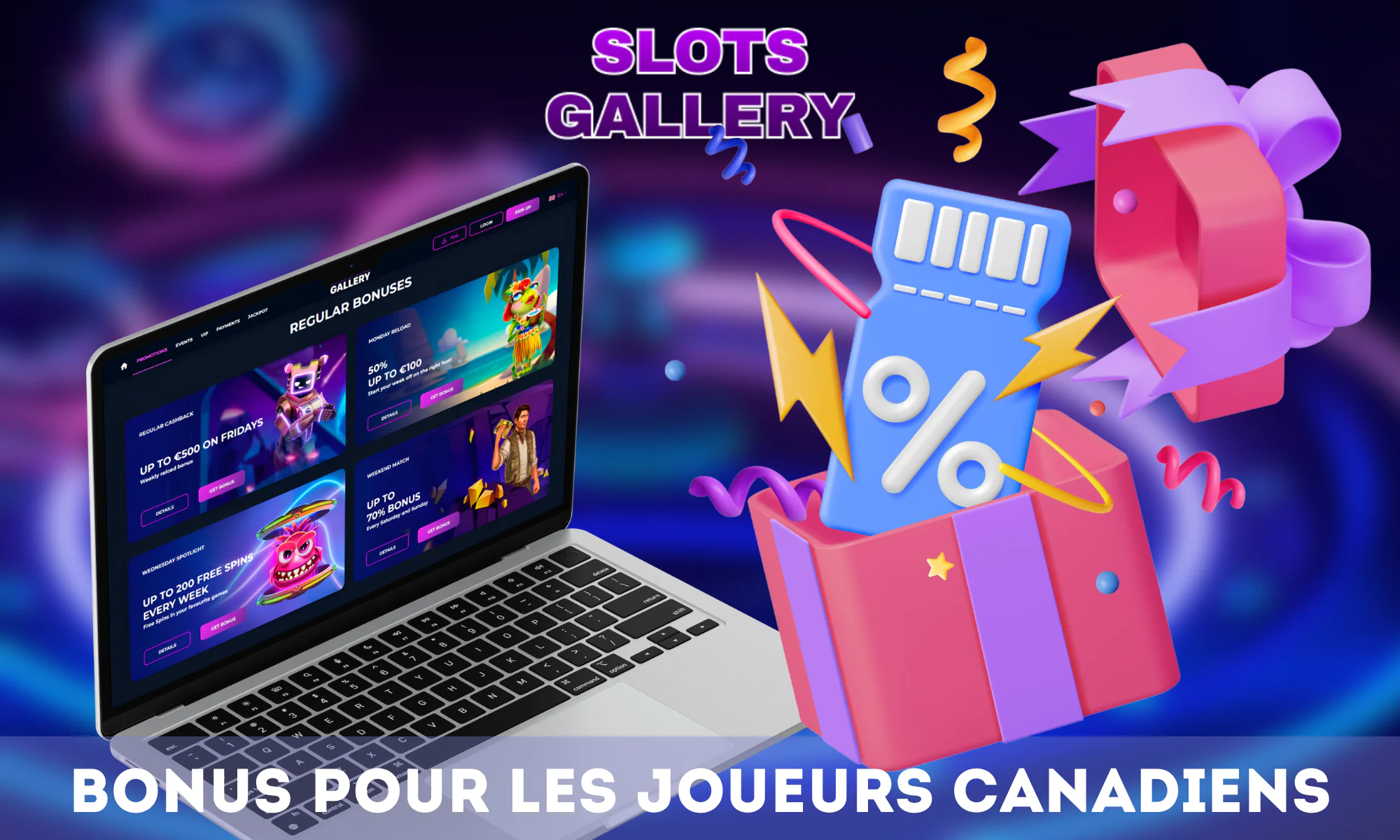 Slots Gallery Casino est connu pour ses bonus et promotions attrayants.