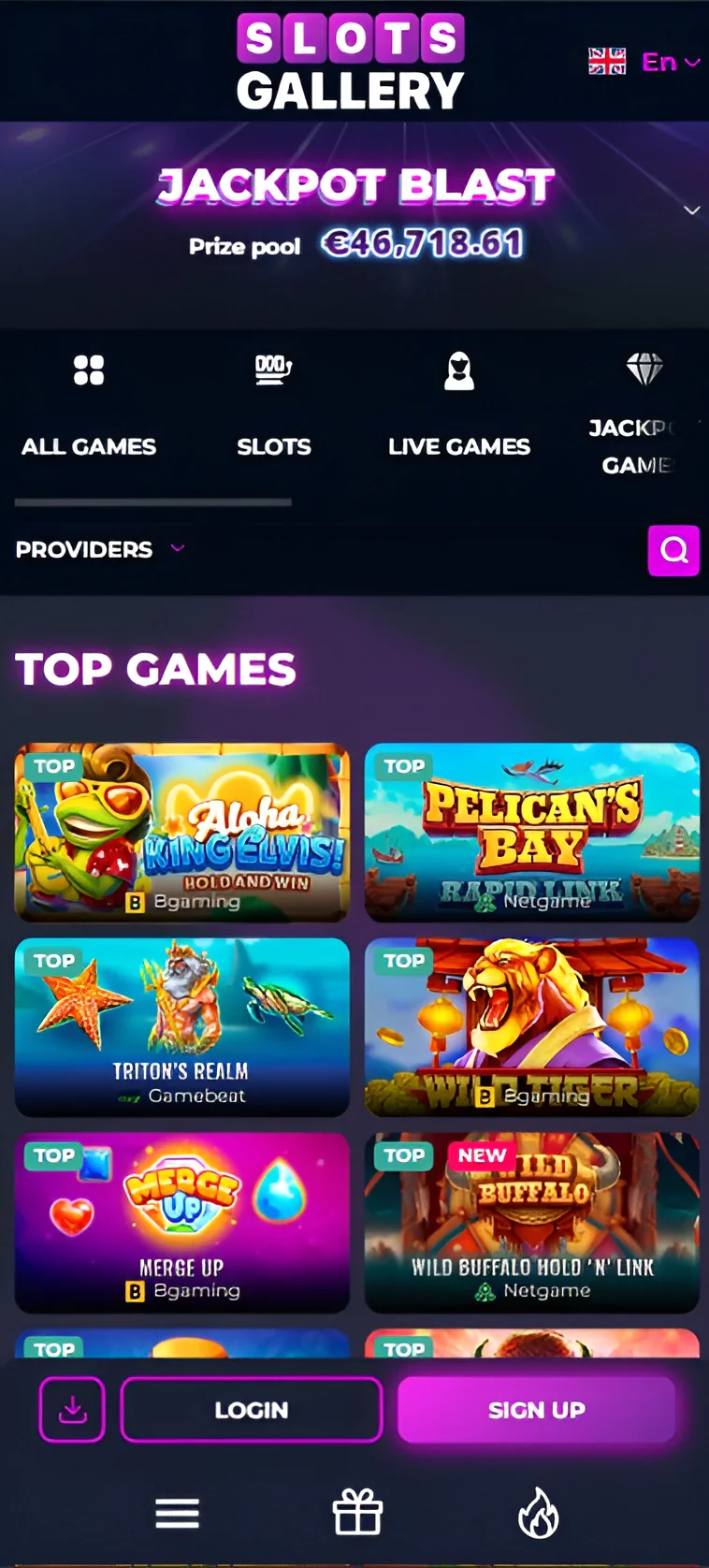 Slot Selection in the Mobile App - Slots Gallery Canada