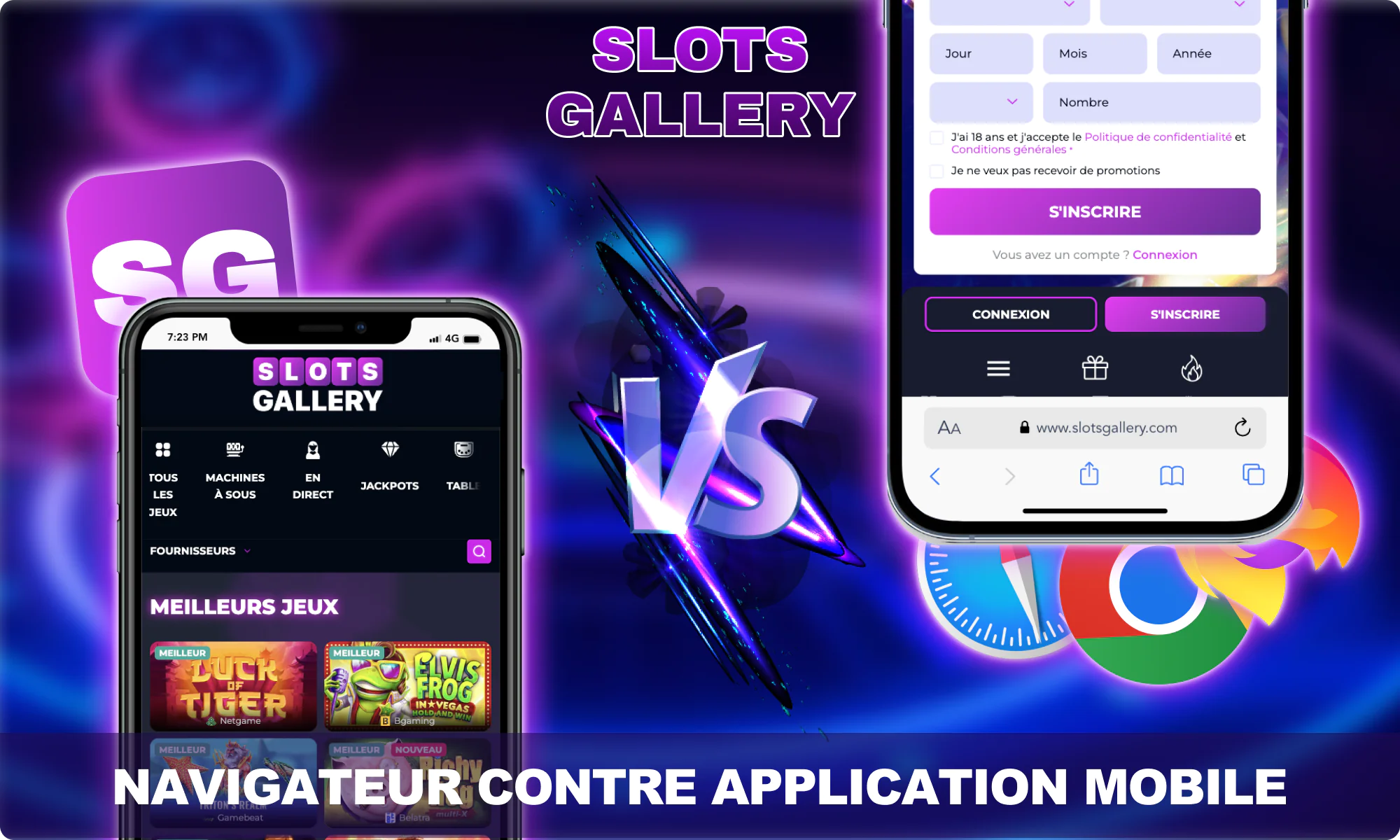 Slots Gallery Canada - quelle option choisir, application mobile ou navigateur?