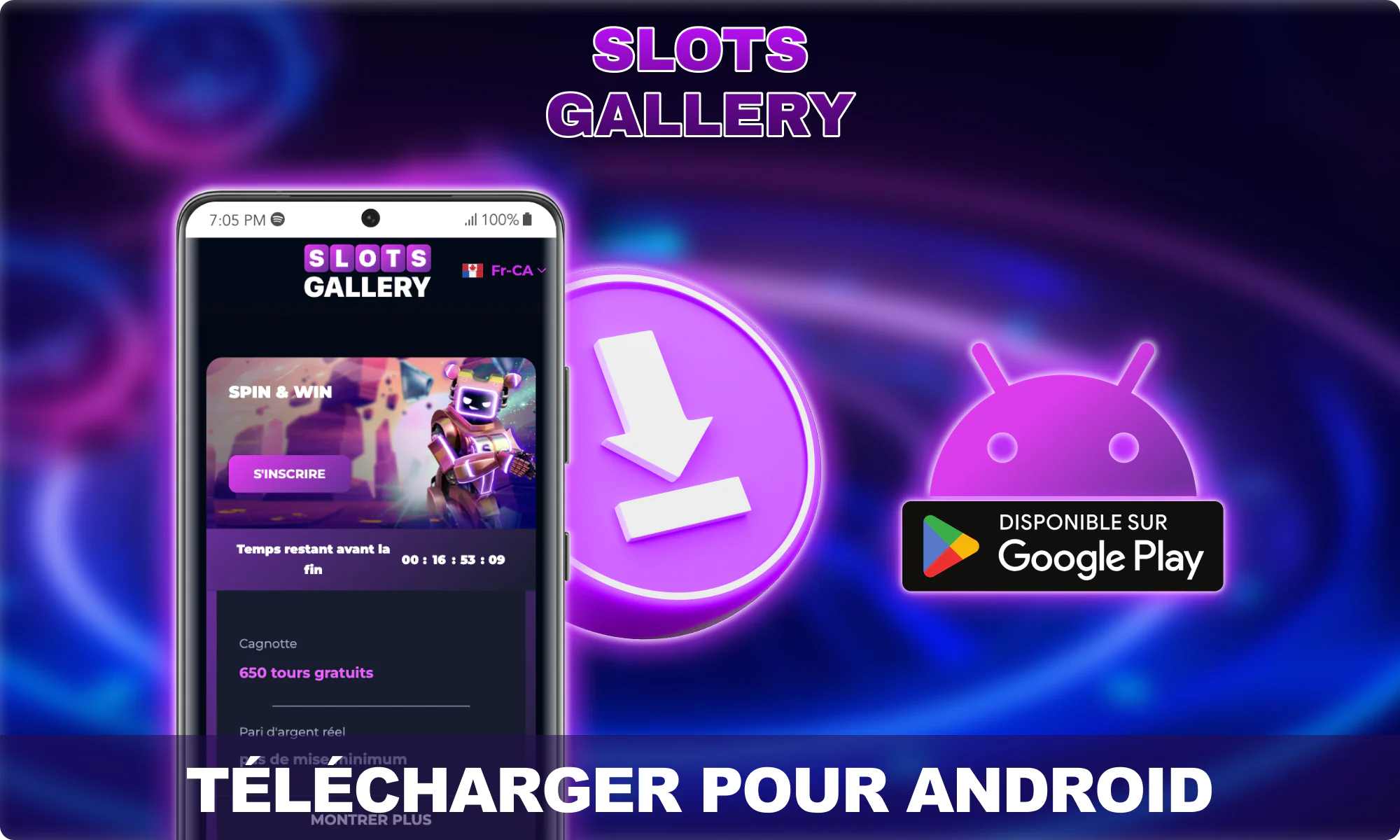Téléchargez l'application Slots Gallery pour les joueurs canadiens