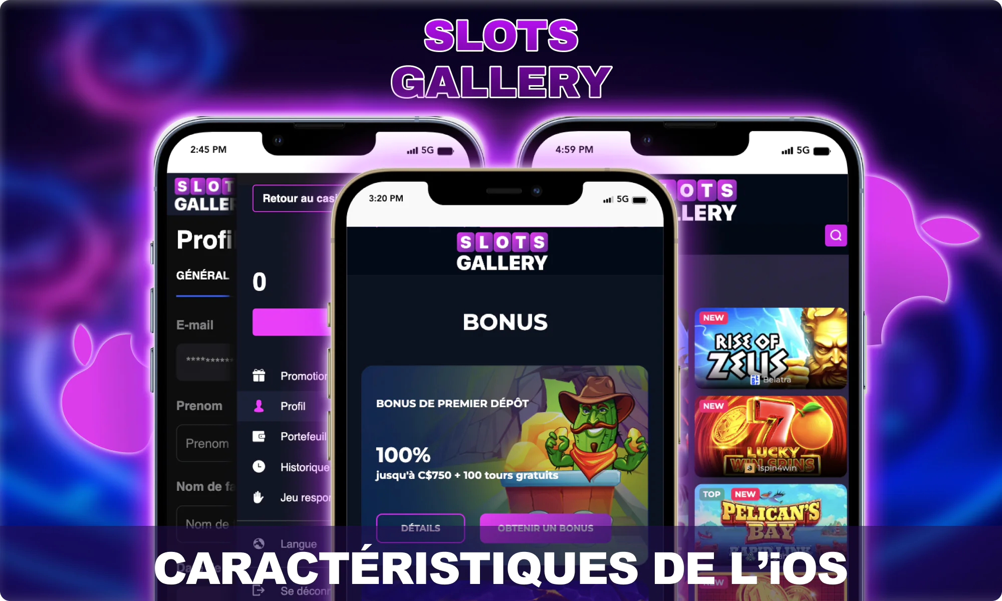 Avantages de l'application mobile iOS pour les joueurs canadiens - Slots Gallery