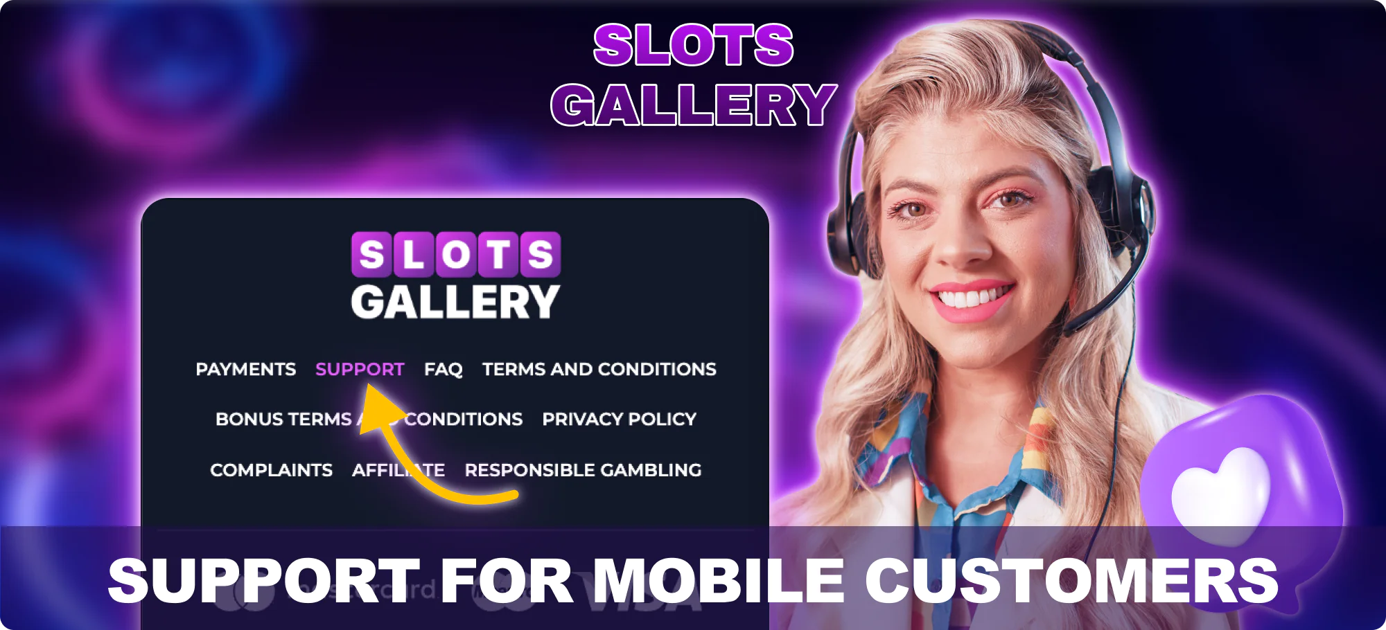 Support for players who use Slots Gallery App