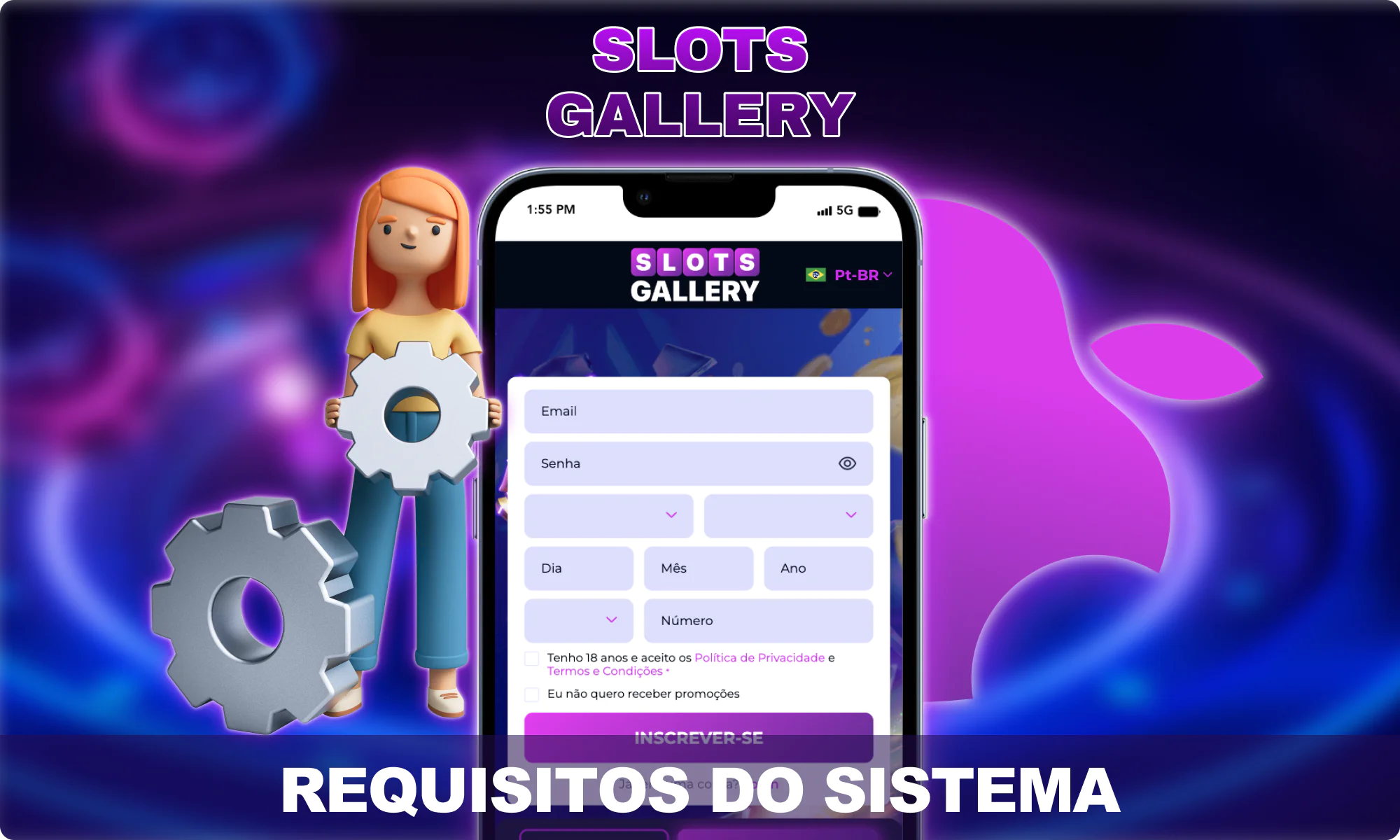Requisitos do sistema iOS - Slots Gallery Brasil