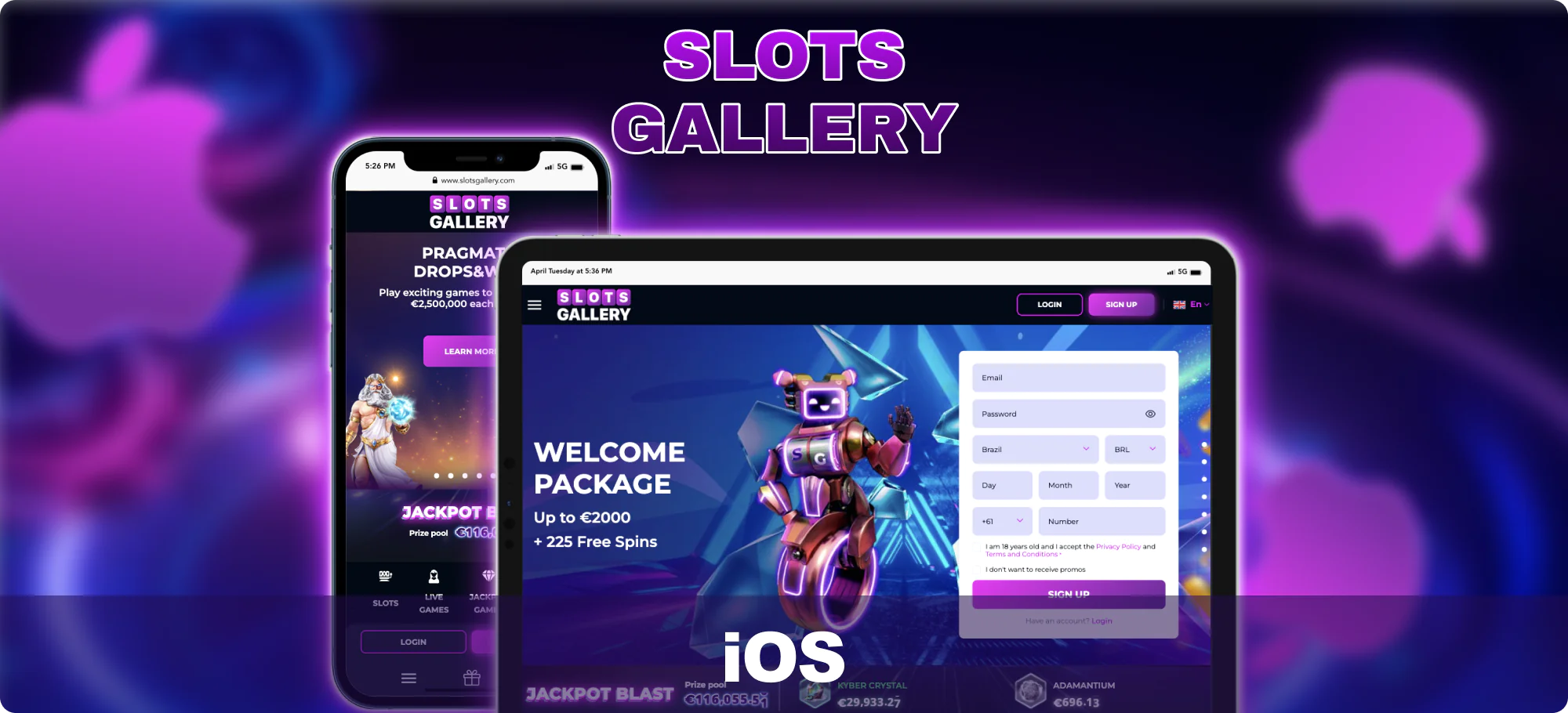 Compatible iOS devices - Slots Gallery Australia